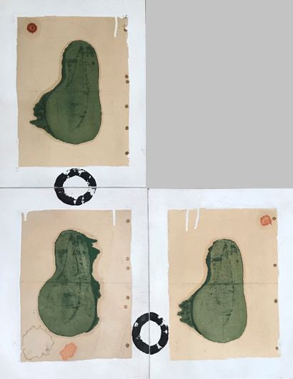 Joël LEICK (né en 1961) :
FORMS. 
Gouache...