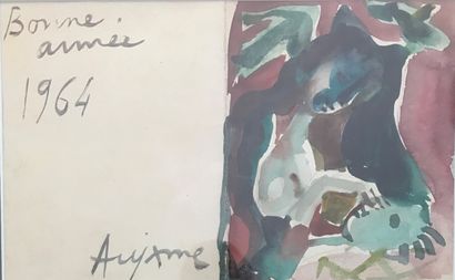 Jean AUJAME (1905-1965) :
- HAPPY NEW YEAR,...