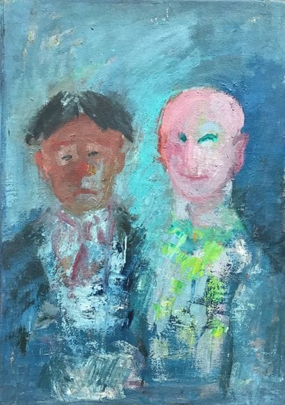 Nicole DEVRAIGNE :
NATURE MORTE AUX MASQUES....