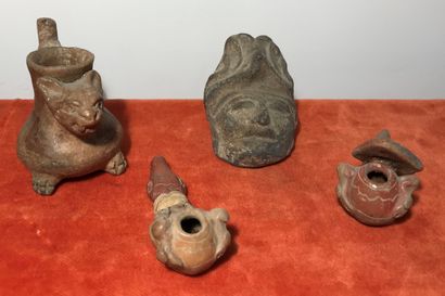 Three whistles and a miniature terracotta...