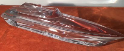 DAUM France : HORS-BORD.
Crystal sculpture,...