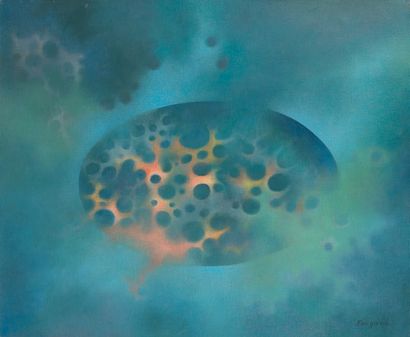 ATELIER JACQUES FOUGEIROL
METEORITE. 
Oil...