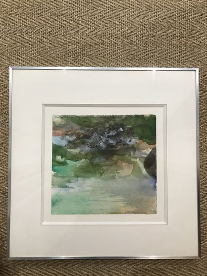 ZAO WOU-KI (1921-2013) :
COMPOSITION 
Watercolour,...