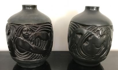 MOUGIN Frères - Gaston GOOR (1902-1977).
Deux...