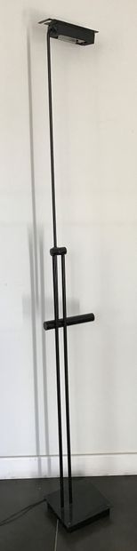 STILNOVO.
Halogen floor lamp in black lacquered...
