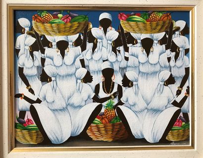 BLANC (XXe siècle) :
FRUIT MARKET IN AFRICA....