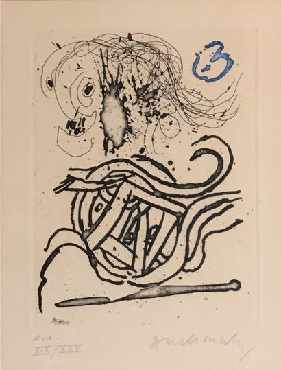 Pierre ALECHINSKY (né en 1927) :
COMPOSITION....