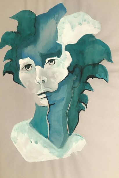 ATELIER JACQUES FOUGEIROL
Set of three gouaches:...