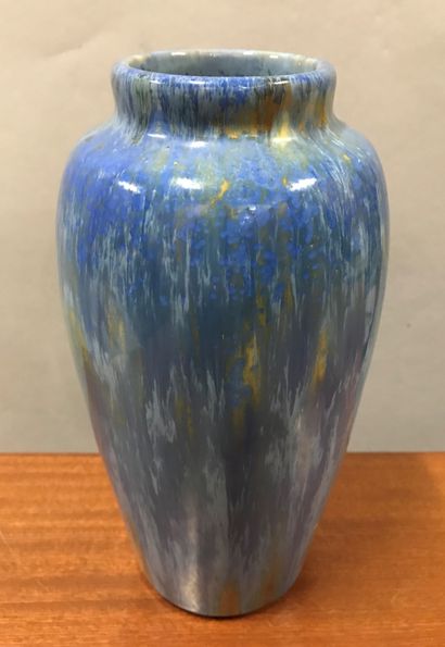 PIERREFONDS :
Ovoid ceramic vase with caramel...