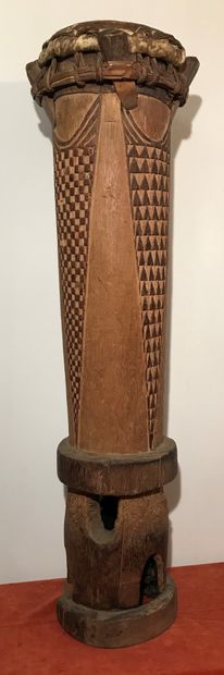 Drum as is. Fang people. Gabon. 
H.: 103...
