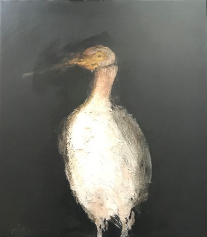 Miguel MACAYA (né en 1964) :
PAJARO. 
Oil...