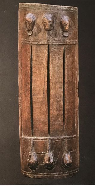 Circular slotted drum, consisting of a carved...