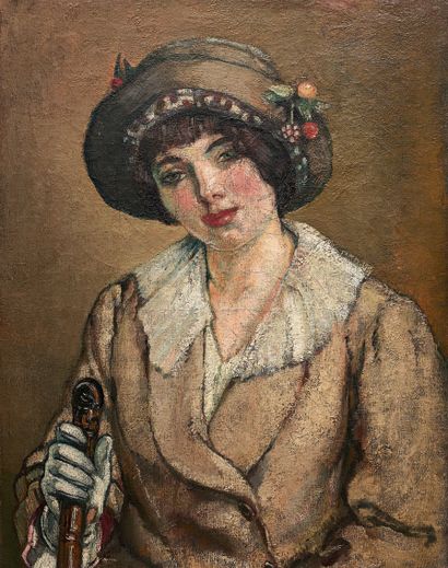 Ecole FRANÇAISE vers 1900 :
PORTRAIT OF A...
