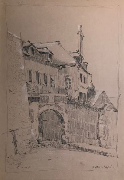 École FRANÇAISE du début du XXe siècle :
HONFLEUR,...
