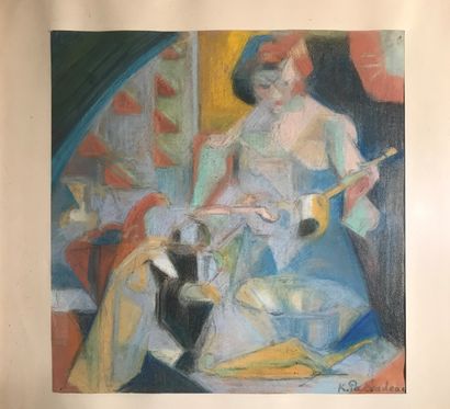 Katia PALVADEAU (1903-1960) :
WOMAN IN AN...