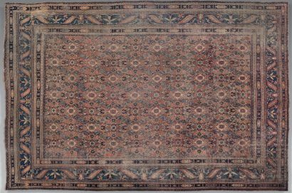 Large oriental wool carpet with stylized...