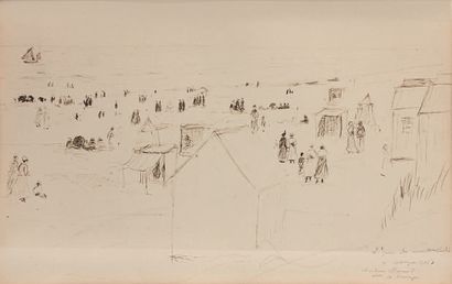 Henri LESBASQUE (1865-1937) :
LA PLAGE DE...