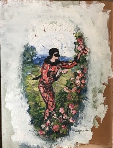 Pierre LAPRADE (1875-1932) :
ARLEQUIN CUEILLANT...