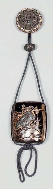 JAPON - Époque EDO (1603-1868).
Black lacquer...