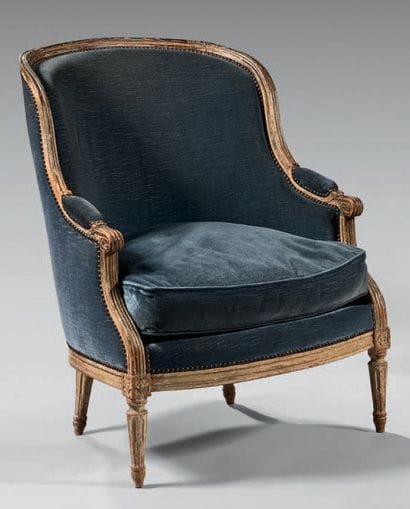 A moulded cream lacquered wood shepherd's...