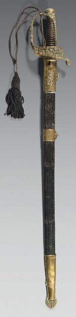 Sabre d'officier de marine.
Poignée en corne....