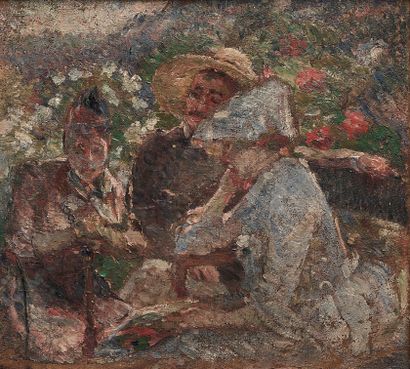 Marie BRACQUEMOND (1841-1916) :
ON THE TERRACE...