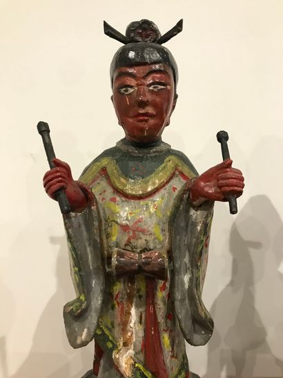 Chine - Fin du XIXe siècle.
Two statuettes...