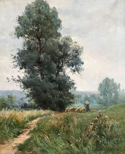 Auguste PRÉVAUT-VALERI (1857-1930) :
SHEPHERD...