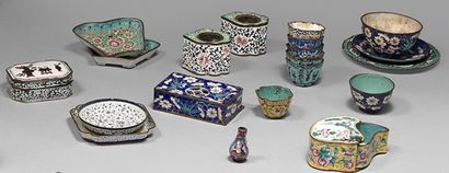 CHINE - XVIIIe/XIXe siècle

Set of enamels...