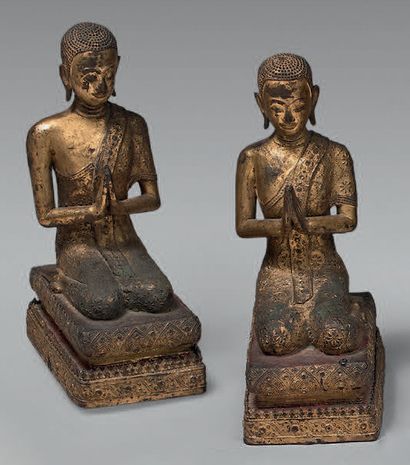 THAÏLANDE, Ratanakosin - Vers 1900.
Pair...