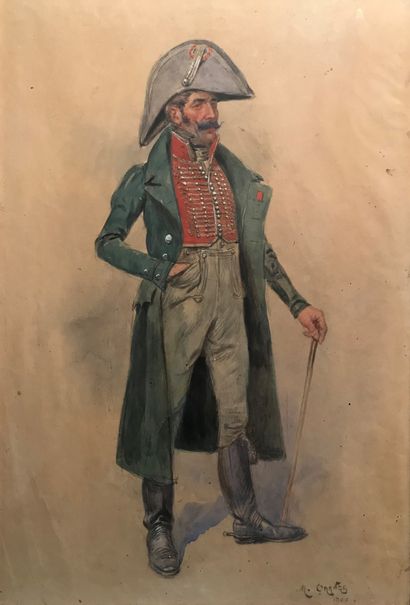 Maurice ORANGE (1868-1916) :
OFFICER IN FROCK...