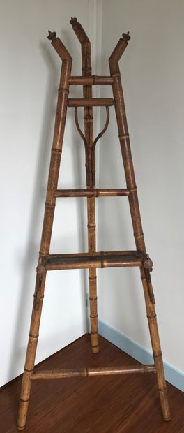 Bamboo easel, lacquered shelf in the Japanese...