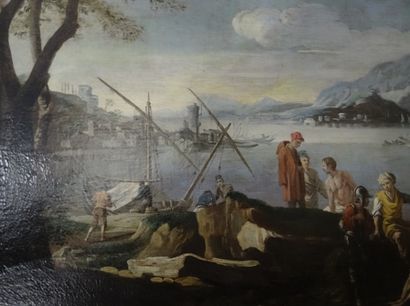 École ITALIENNE, dans le goût de Salvator...