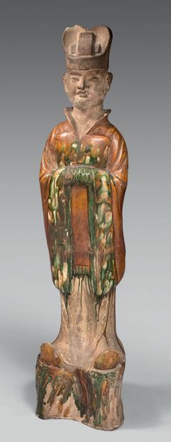 CHINE - Époque TANG (618-907).
Grande statue...