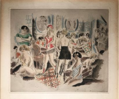 Ecole Française du XXe siècle :
MAISON CLOSE.
Gravure...