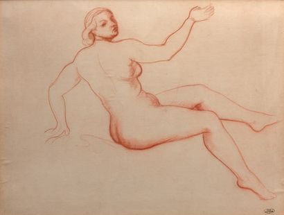 André DERAIN (1880-1954) :
MODÈLE.
Sanguine....