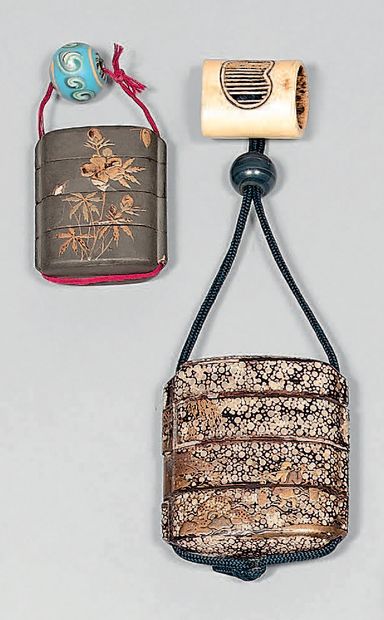 JAPON - Époque EDO (1603-1868).
Two inro...