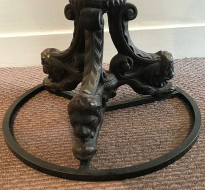 Mahogany boat armchair molded and carved...