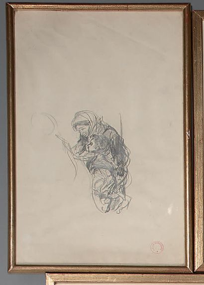 Alfred DEHODENCQ (1822-1882) :
STUDY, MOTHER...