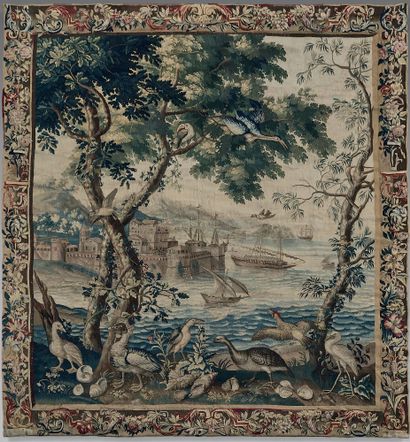 AUBUSSON, XVIIIe siècle :
Tapestry representing...