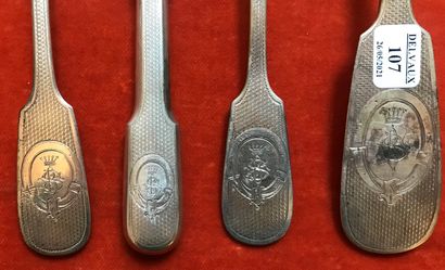 
A set of silver cutlery (800), with a figure...