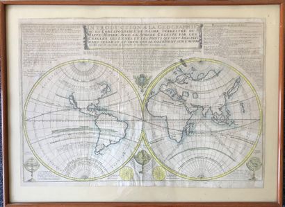 Map of Paraguay, Chile, the Strait of Magellan...,...