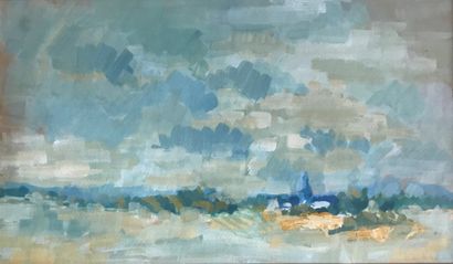 A. GENDREAU (20th century): LANDSCAPE.

Gouache,...