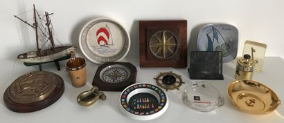 Mannette on the theme of the navy: ashtrays,...