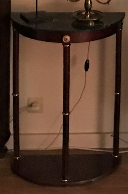 Set composed of a half-moon console and a...