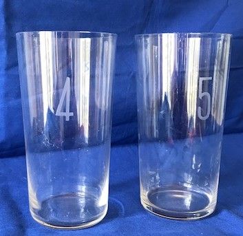 Suite of ten crystal goblets, each engraved...