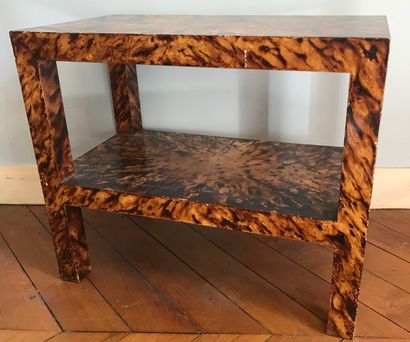 Small rectangular table in wood painted in...