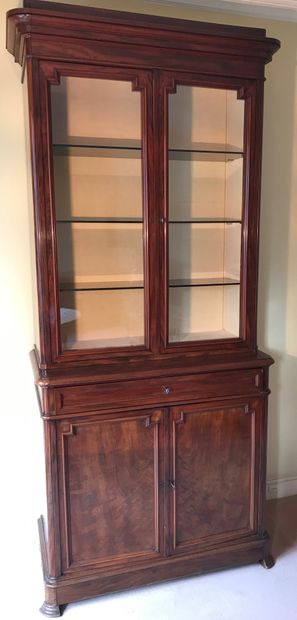 Mahogany and mahogany veneer sideboard, the...