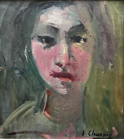 MODERN SCHOOL: PORTRAIT.

Oil on panel, apocryphal...