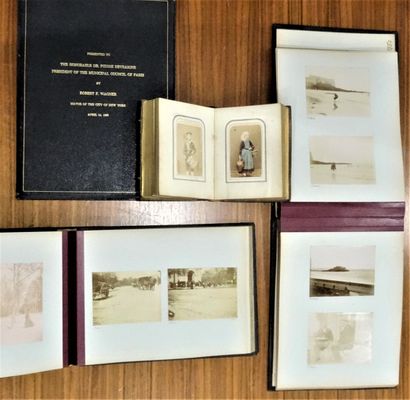 Two albums of family photographs: portraits,...